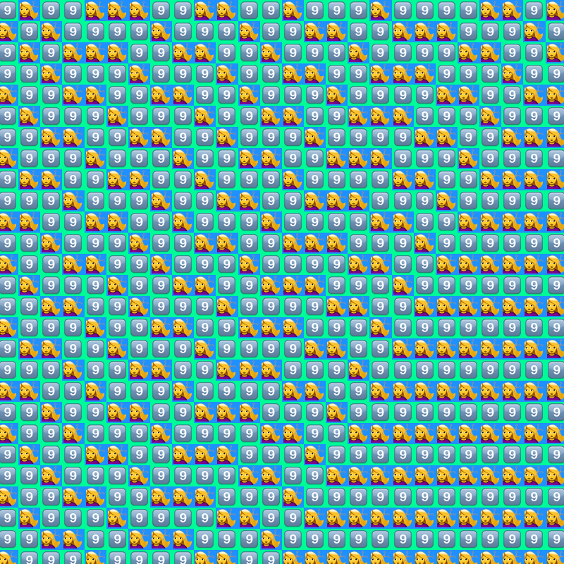 Elementary Cellular Emoji Automata #2