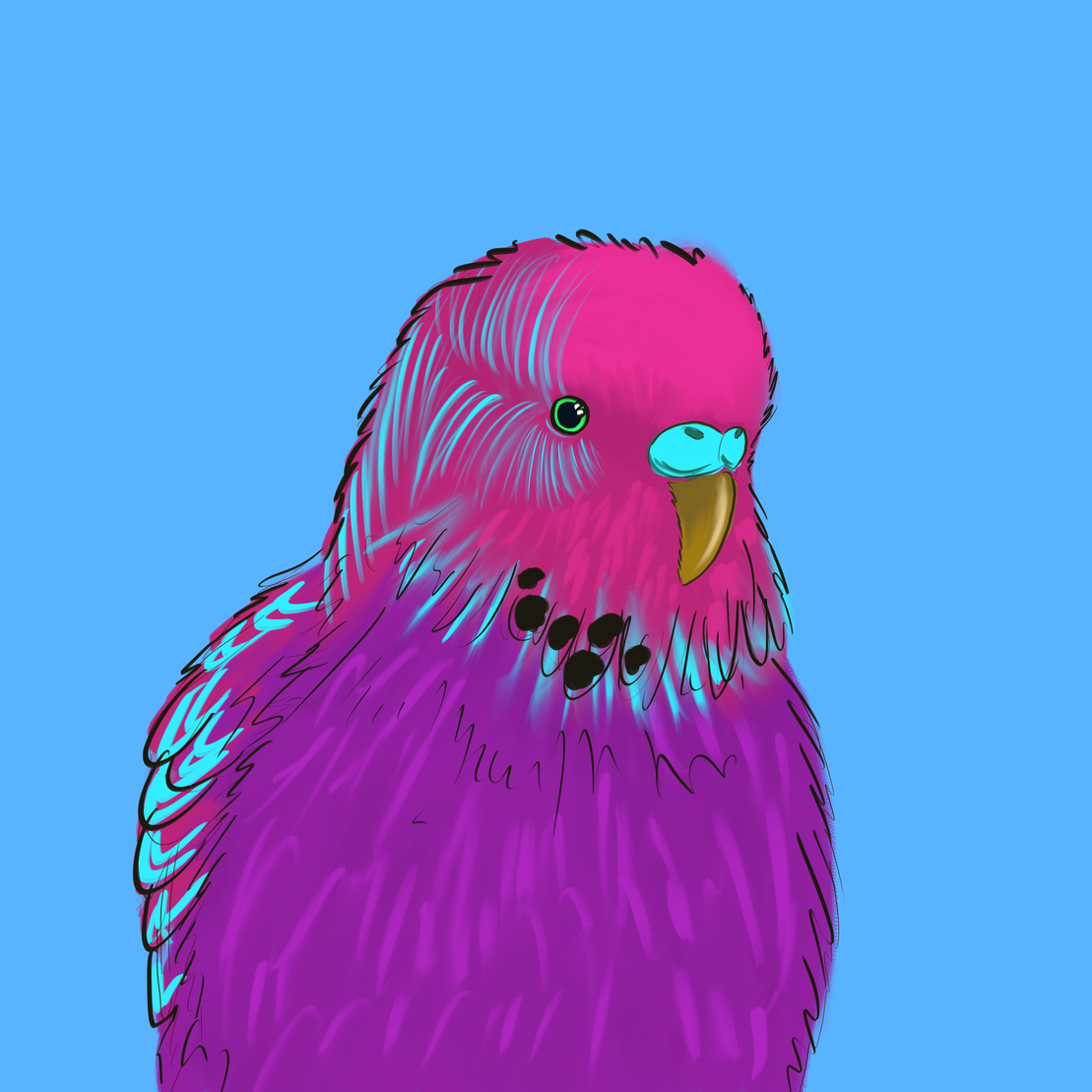 Neon Parrot #4