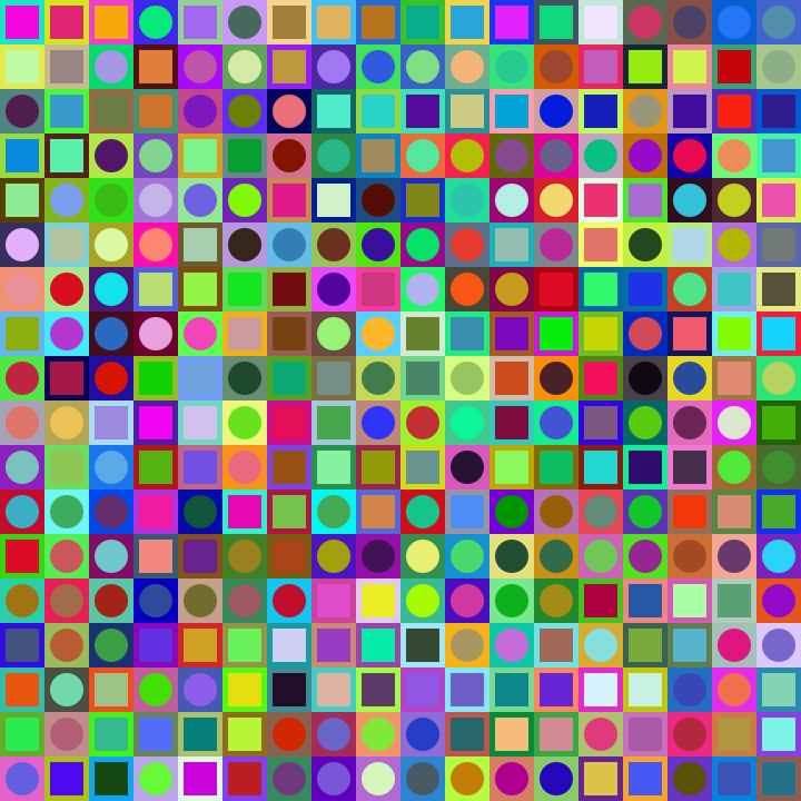 Square Dot Composition #136