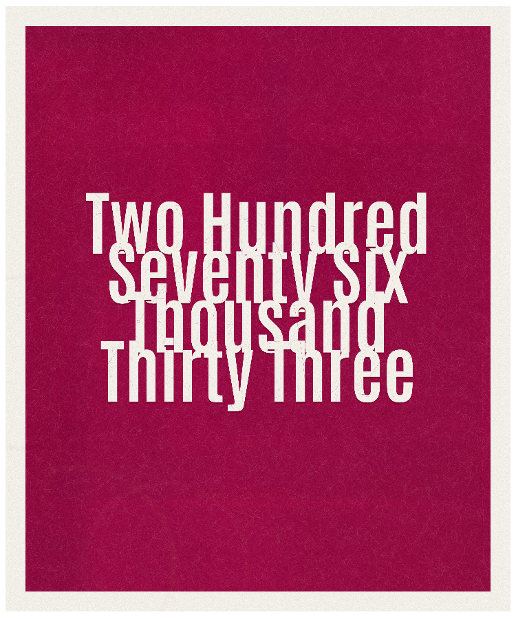 Count #276033