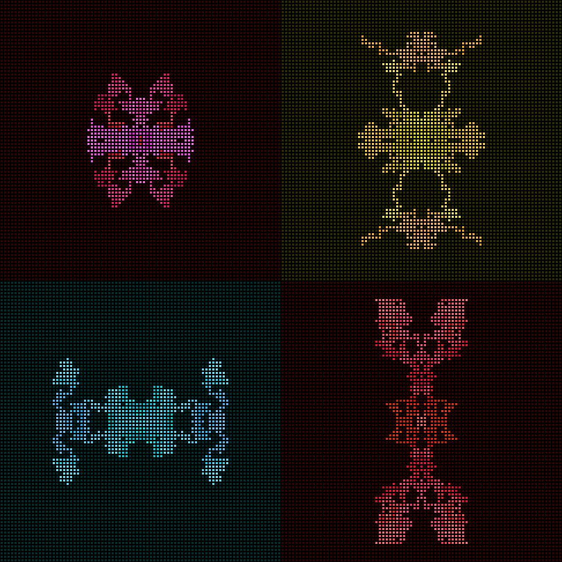 Dither Creatures 2x2 #107