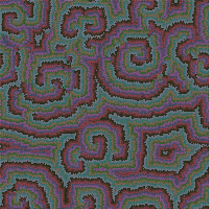 Reaction Diffusion Cellular Automata #9