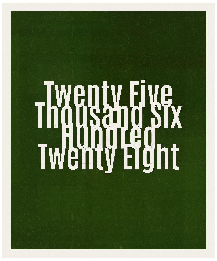 Count #25628