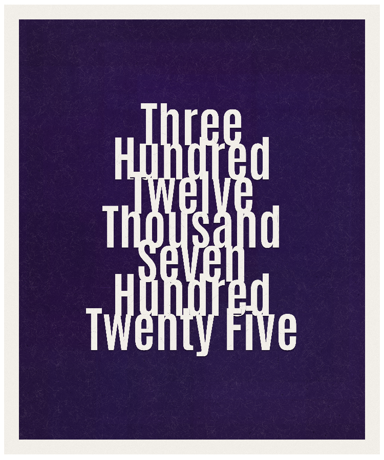 Count #312725