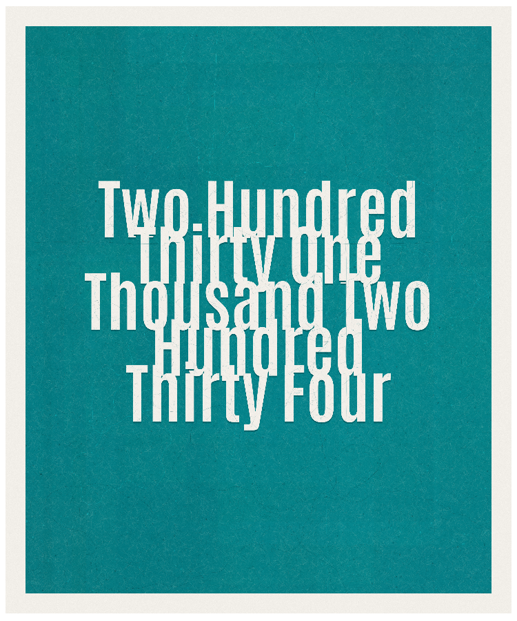 Count #231234