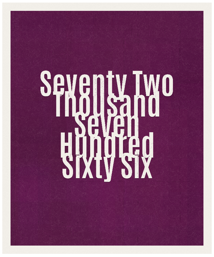 Count #72766