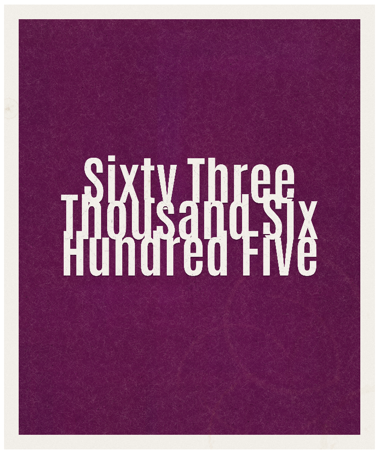 Count #63605