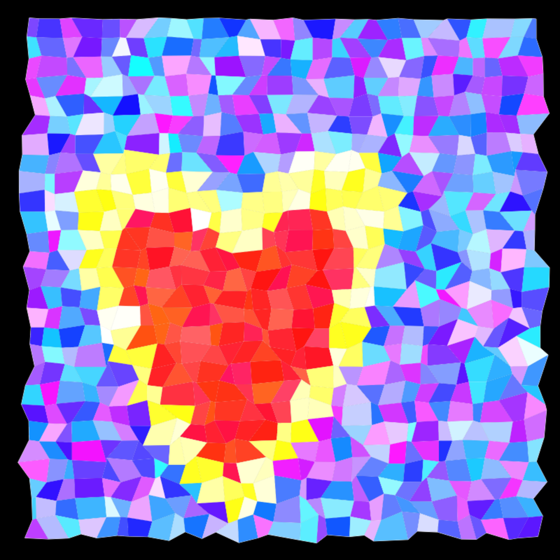 Heart mosaic