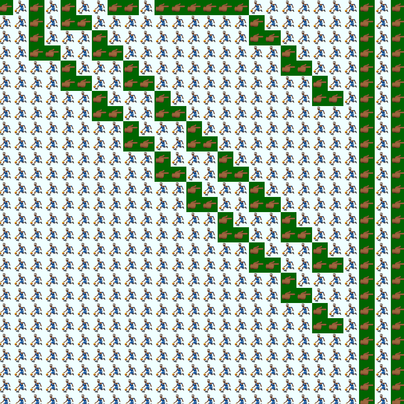 Elementary Cellular Emoji Automata #11