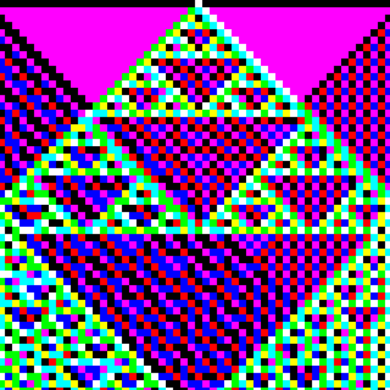 RGB Elementary Cellular Automaton #382