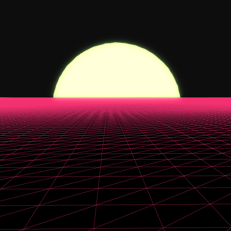 Generative Retrowave Field #39