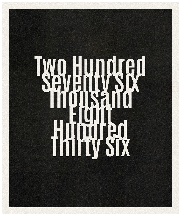 Count #276836