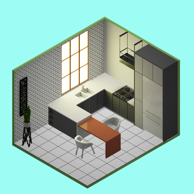 Isometric kitchen #27