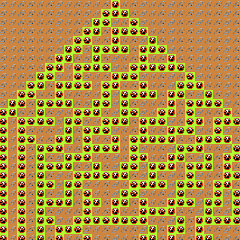 Elementary Cellular Emoji Automata #175