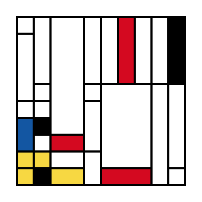 Mondrian squares #4