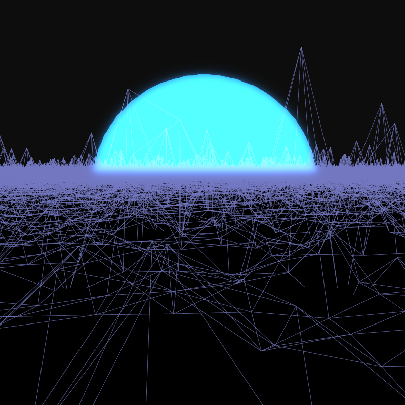 Generative Retrowave Field #80