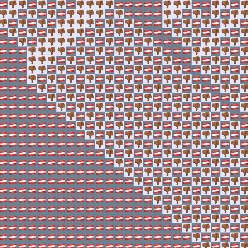 Elementary Cellular Emoji Automata #525