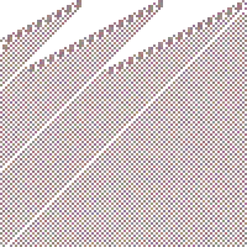 Colored Elementary Cellular Automaton #307