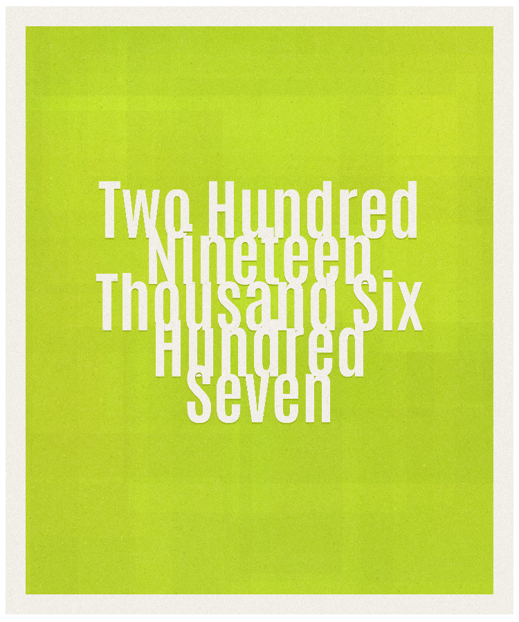 Count #219607