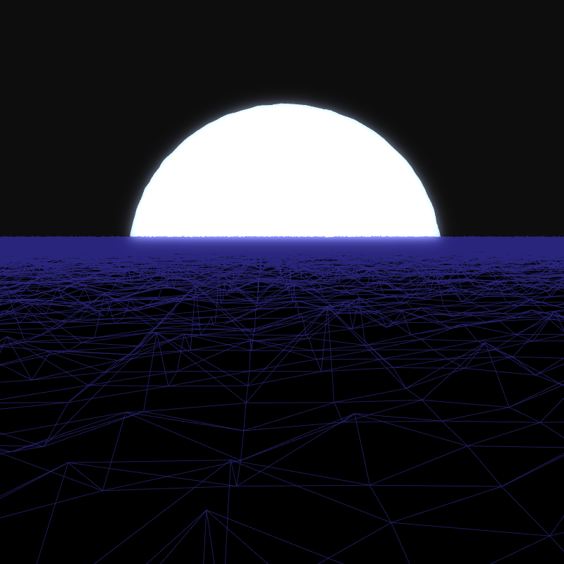 Generative Retrowave Field #123