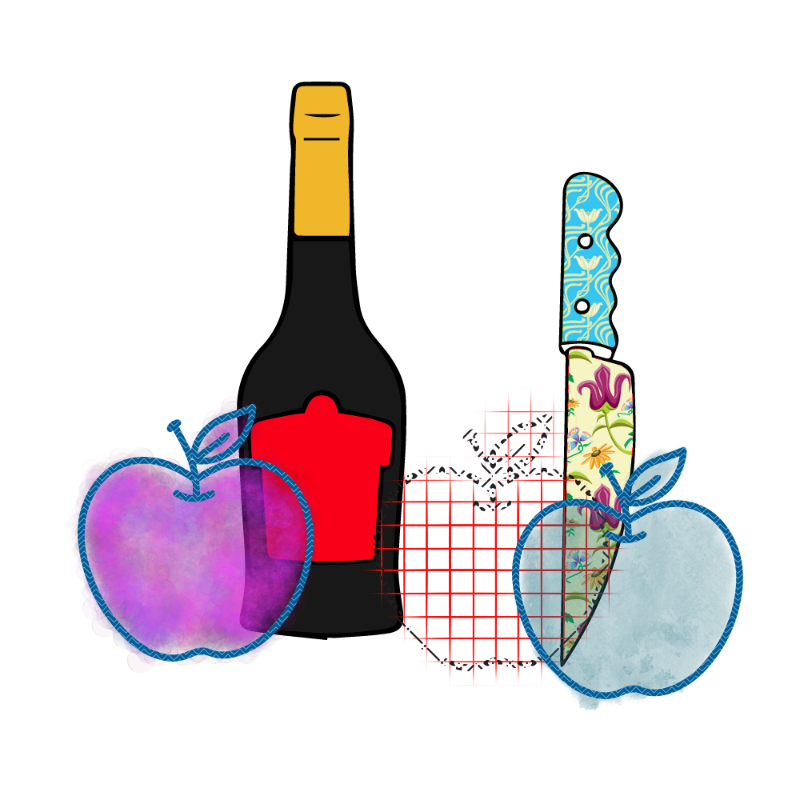 bottle and apples #127