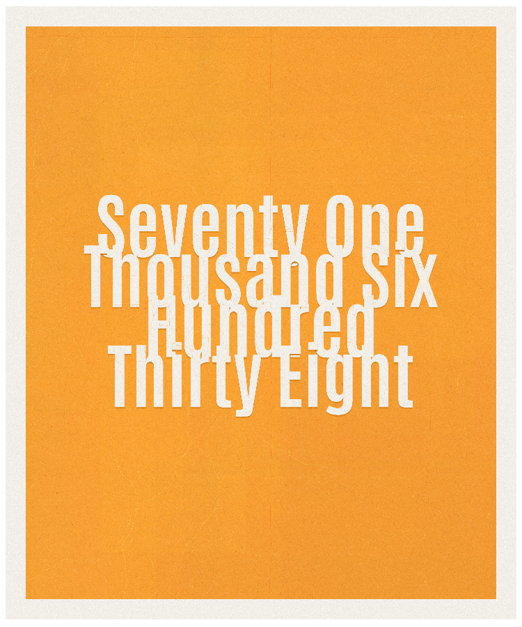 Count #71638