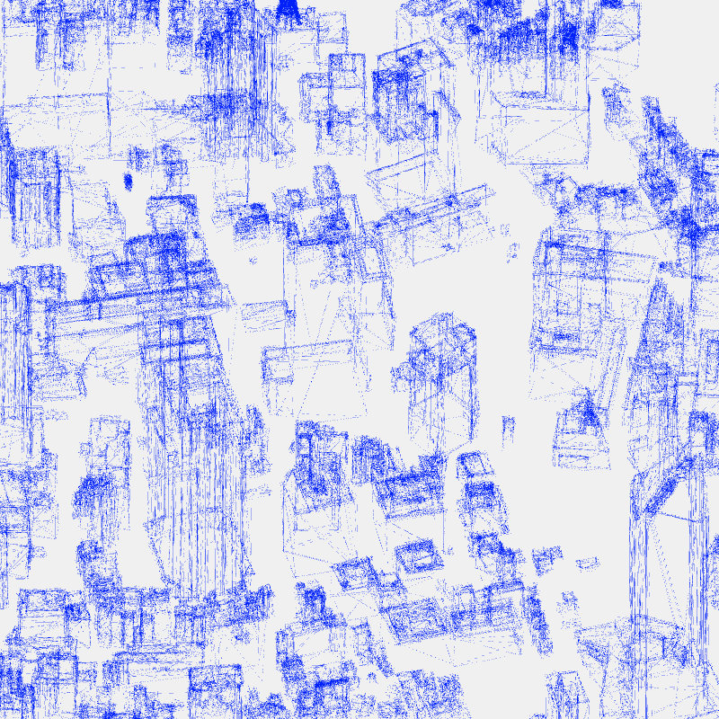 Algorithmic Drawing: Minato City Tokyo #27