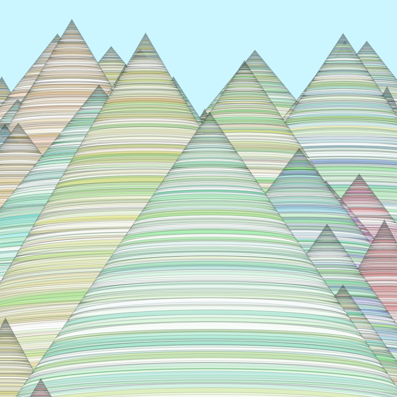 Colored mountains #3