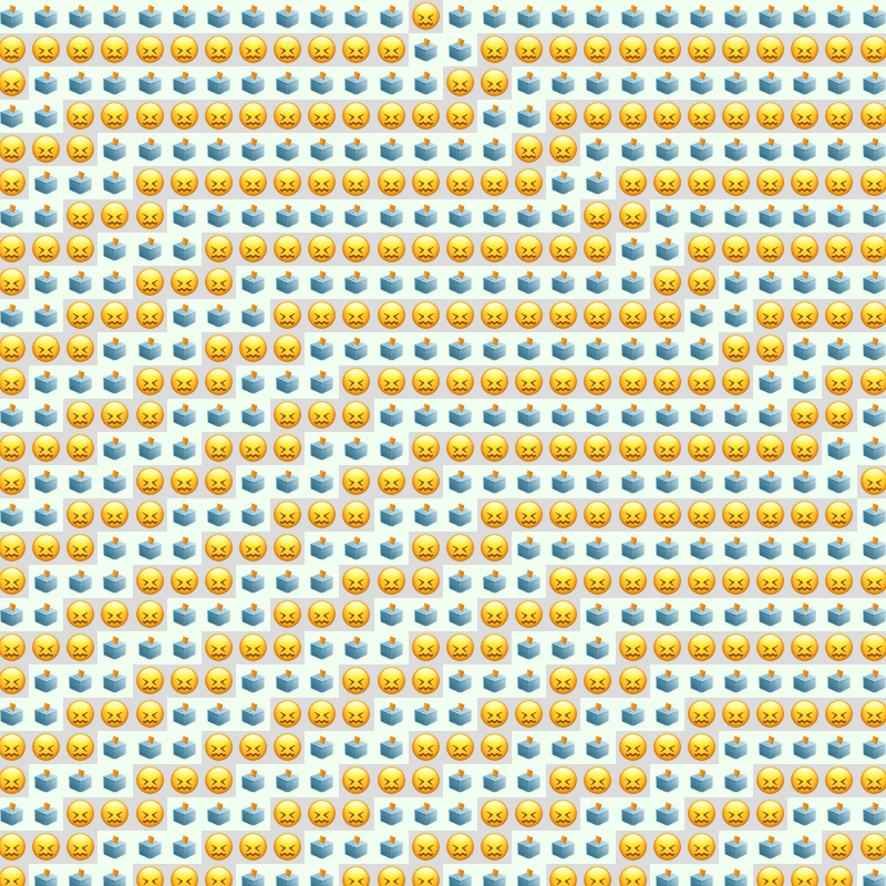 Elementary Cellular Emoji Automata #750