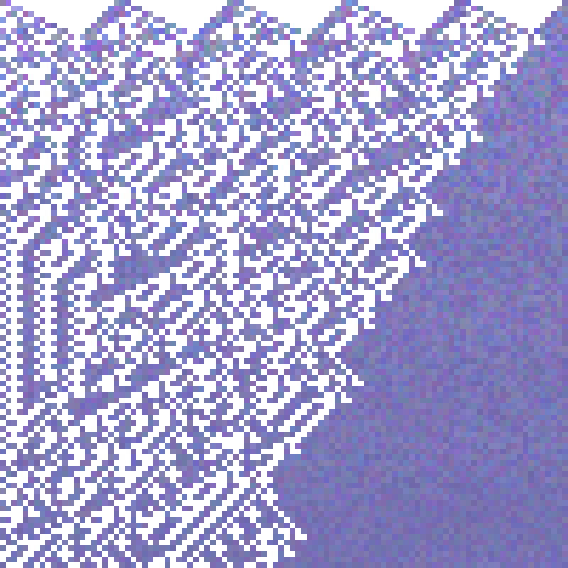 Colored Elementary Cellular Automaton #236