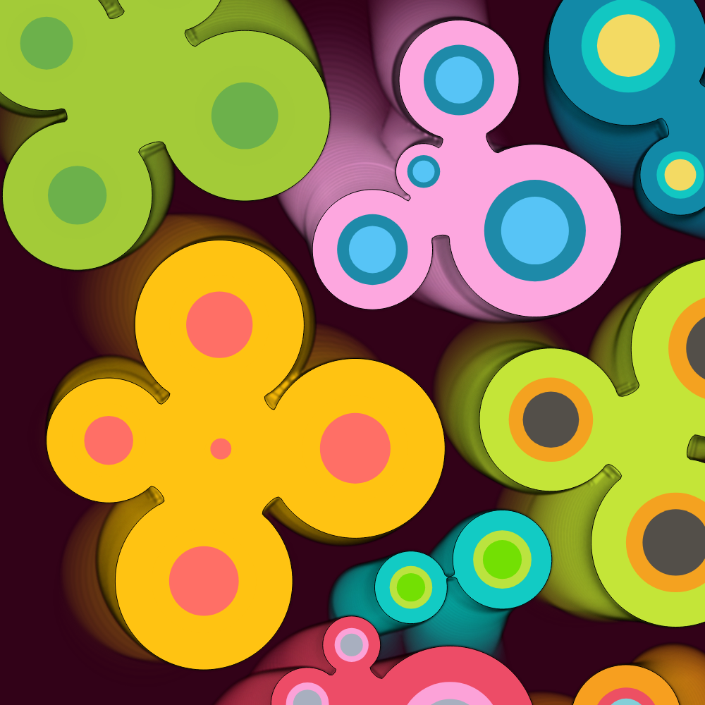 Colorful cartoon shapes(free edition) #2