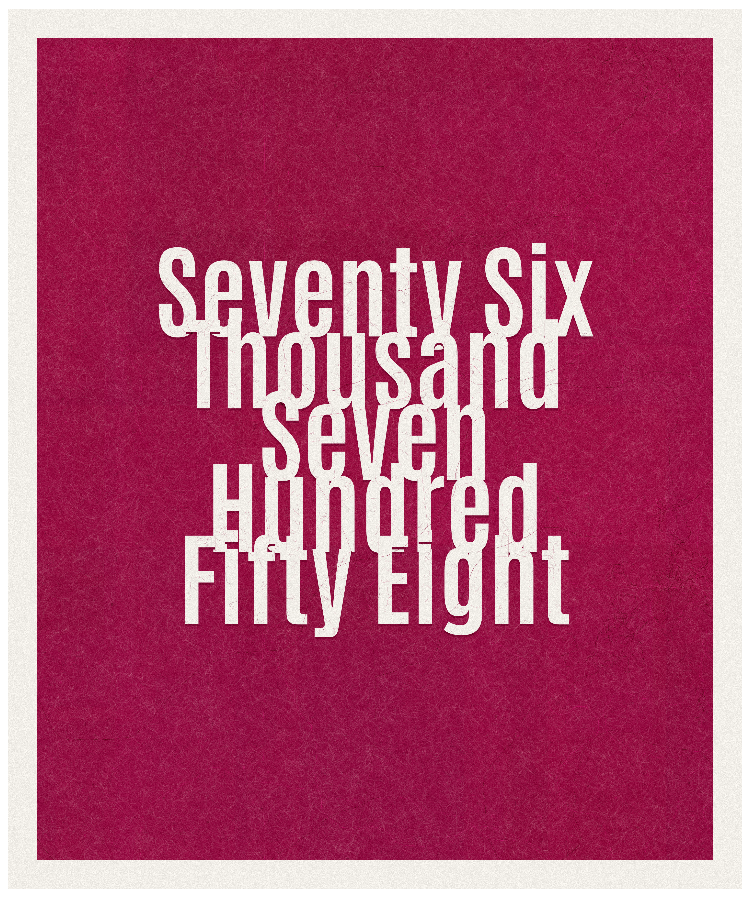 Count #76758