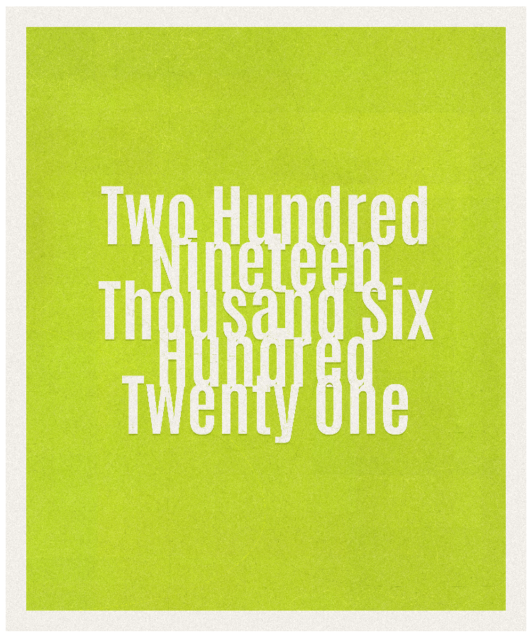 Count #219621