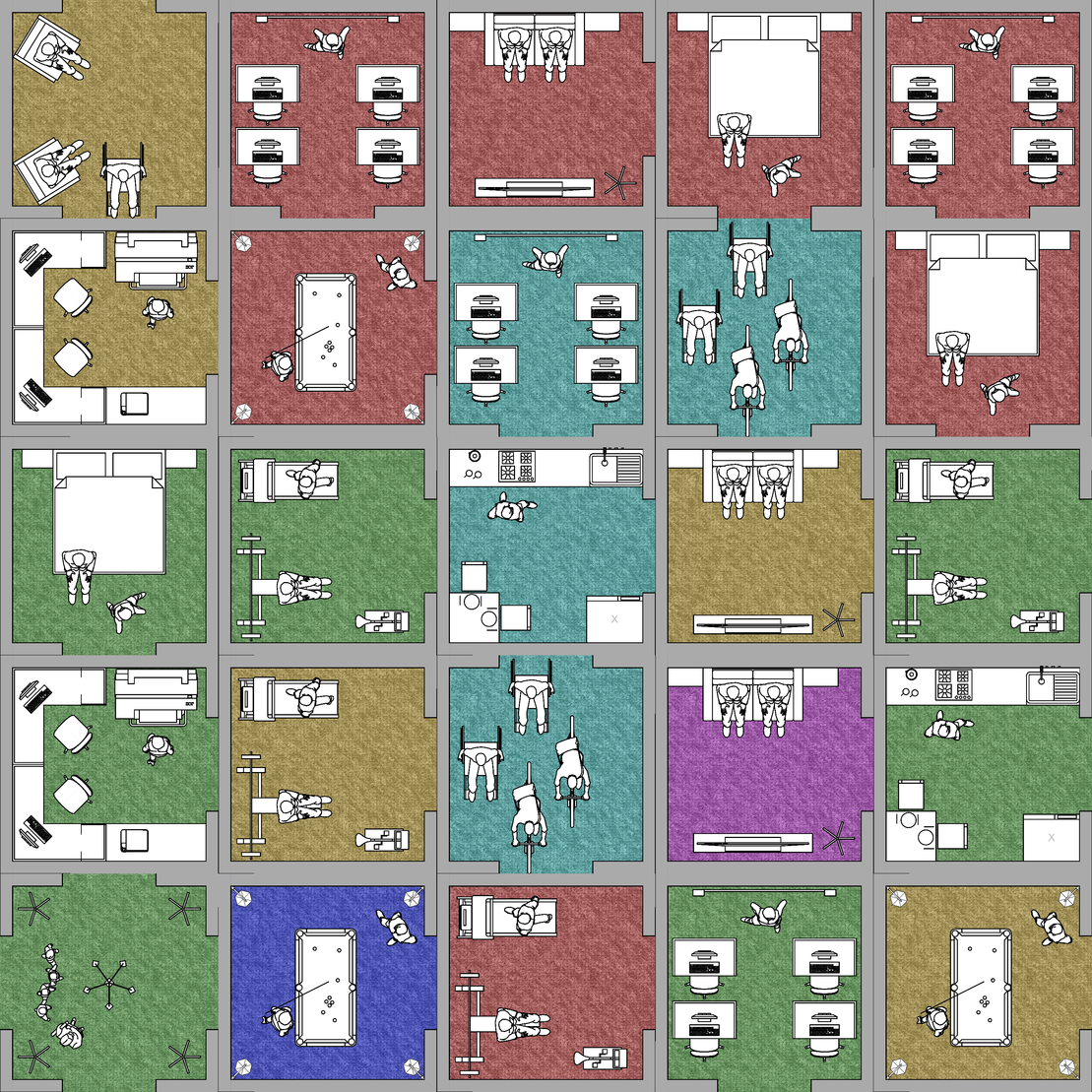 Harlequin block building #47