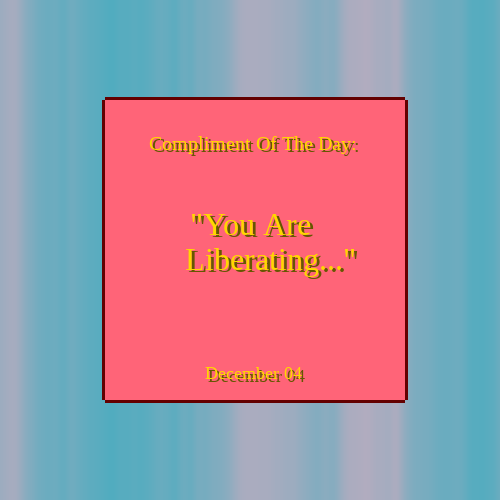 Compliment Of The Day #9