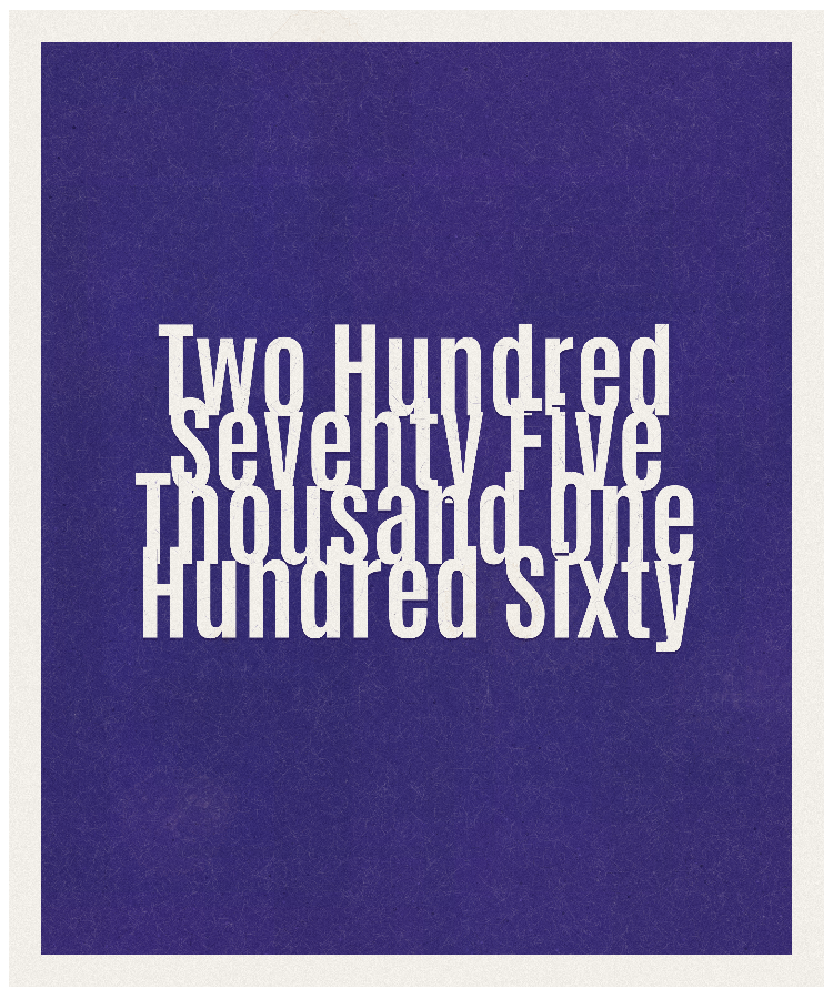Count #275160