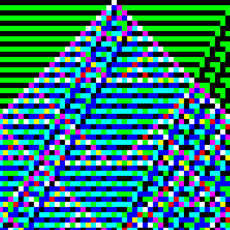 RGB Elementary Cellular Automaton #427