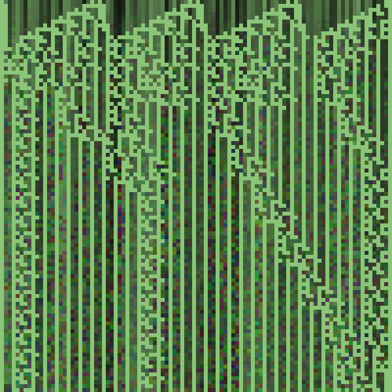 Colored Elementary Cellular Automaton #104