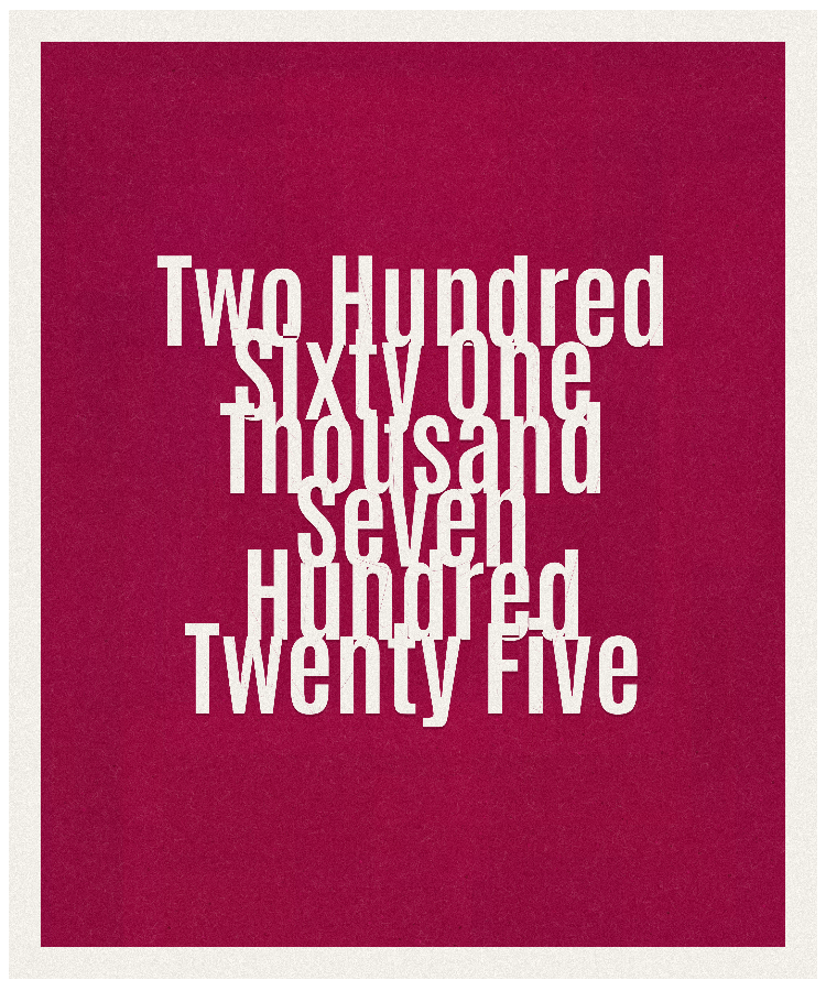 Count #261725