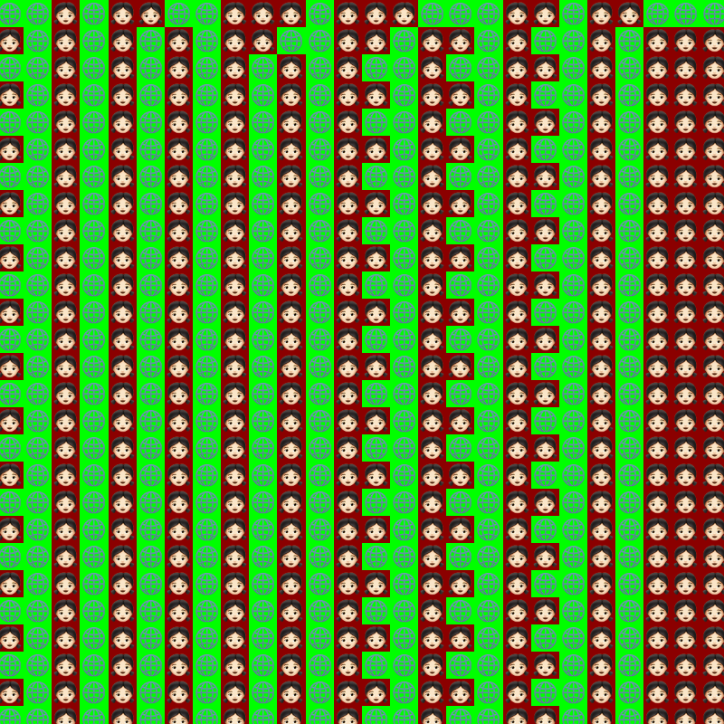 Elementary Cellular Emoji Automata #219