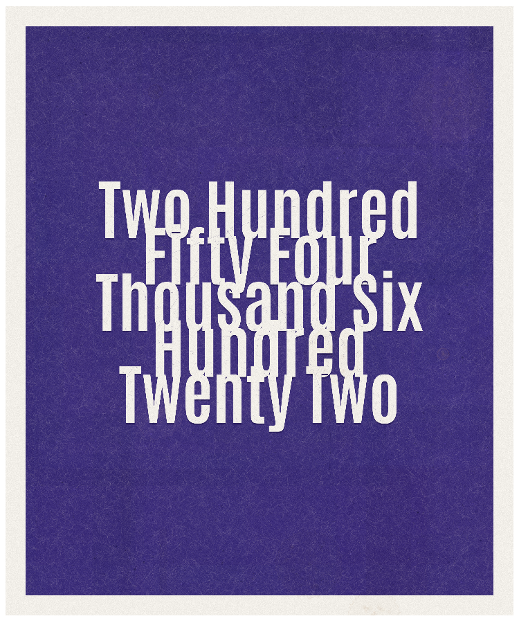 Count #254622