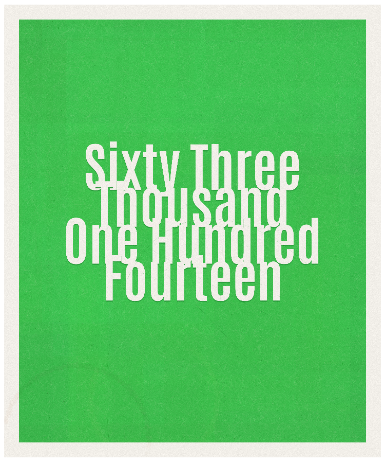 Count #63114