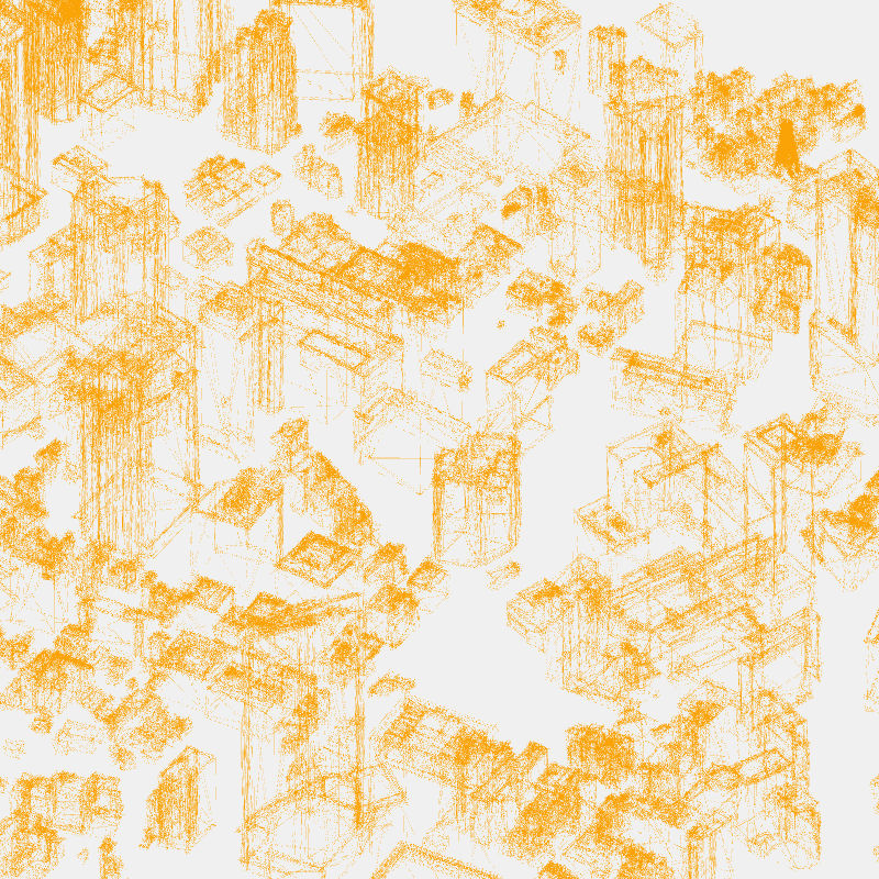 Algorithmic Drawing: Minato City Tokyo #21