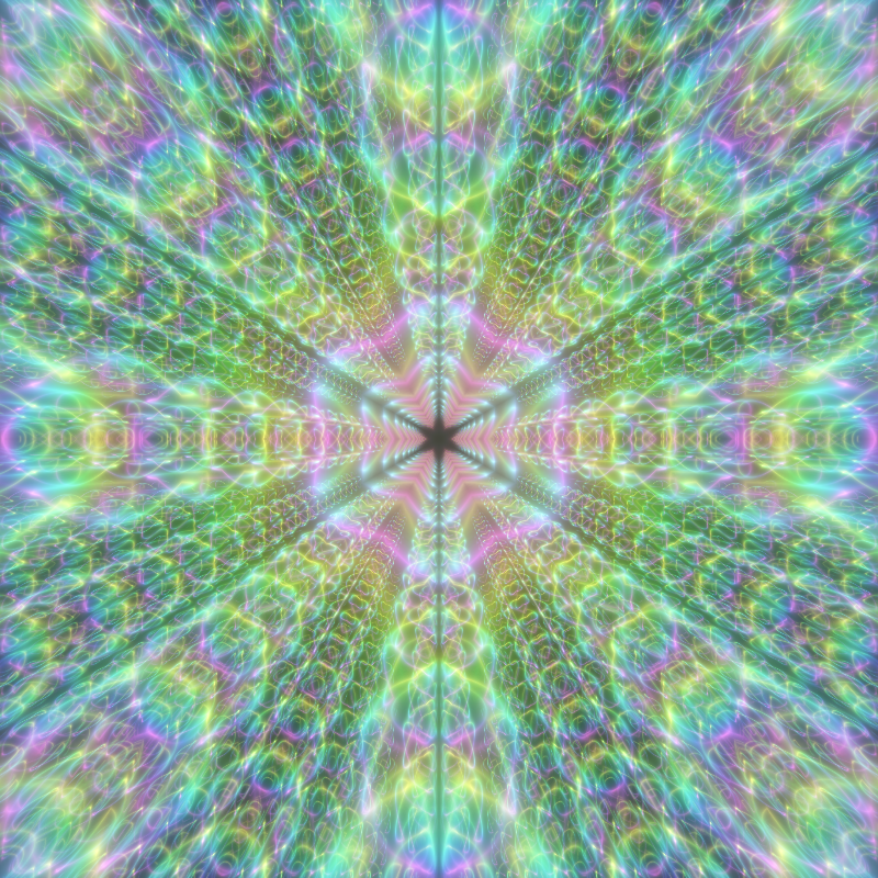 Fluorescent Hexagram #21