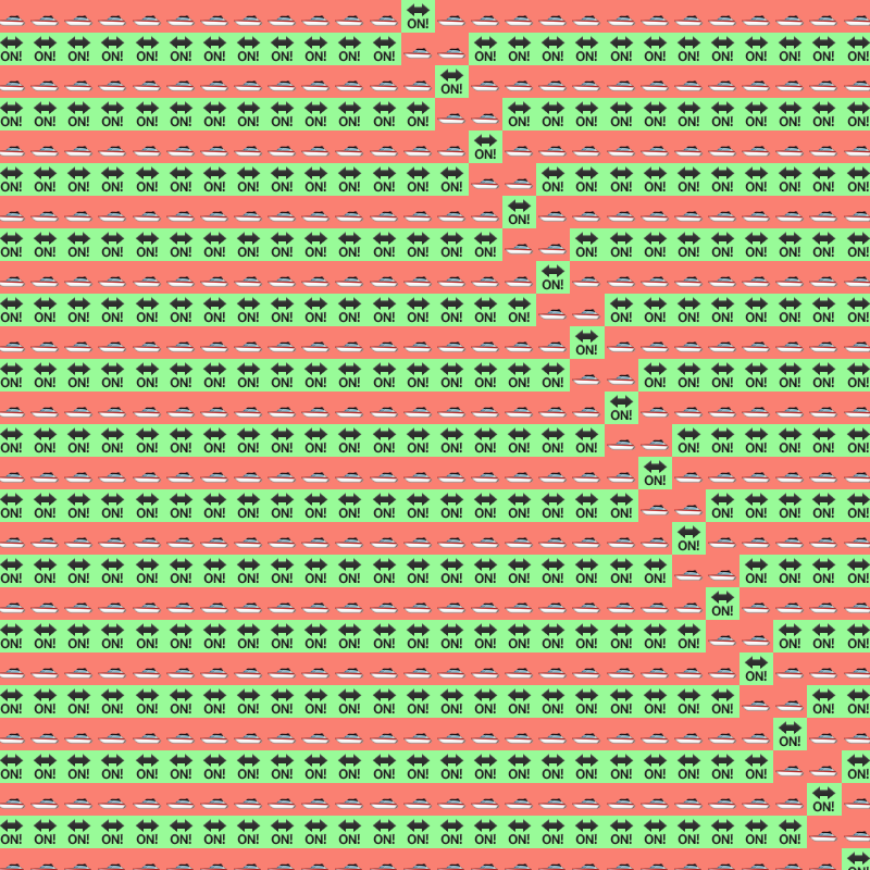 Elementary Cellular Emoji Automata #685