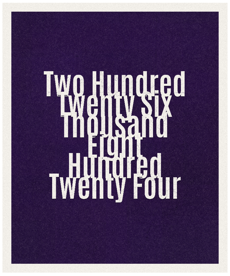 Count #226824