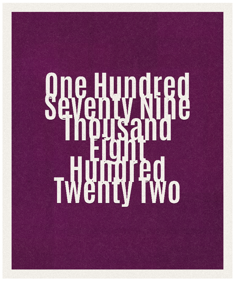 Count #179822