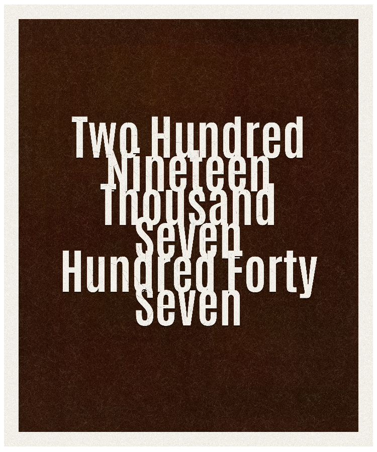 Count #219747