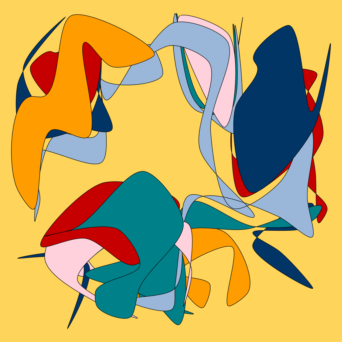 Geometric colorful shapes 2 (Free edition) #250