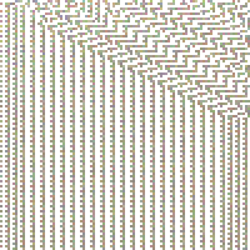 Colored Elementary Cellular Automaton #416